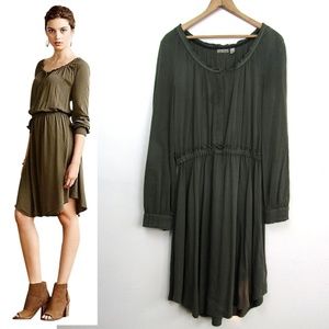 Anthropologie Holding Horses Ocala olive dress